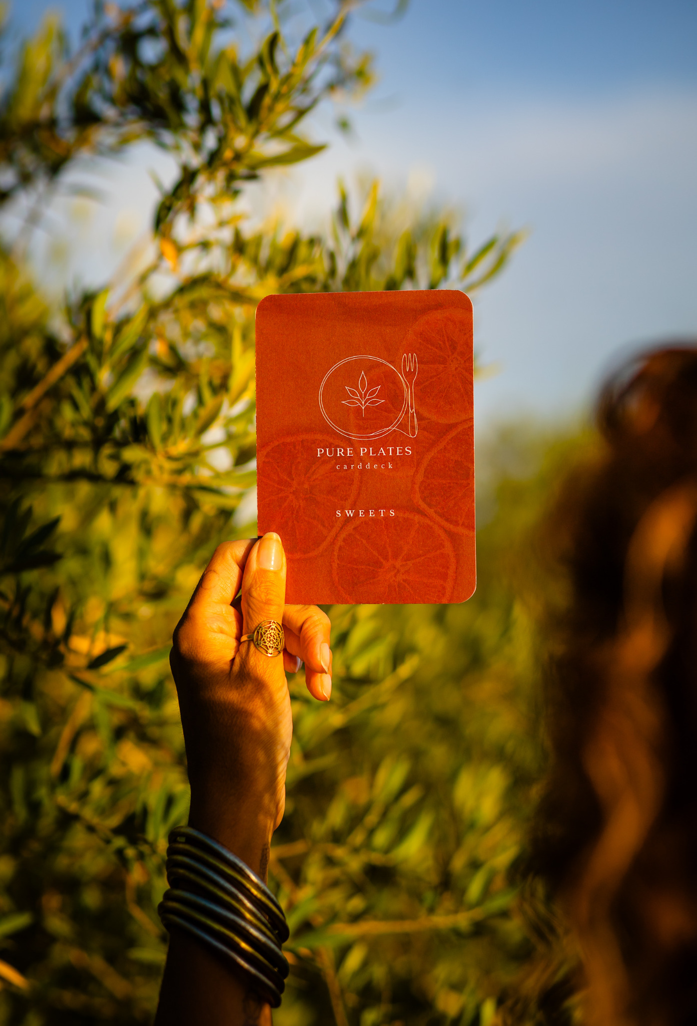 Eva tijdens haar carddeckdagen in Spanje